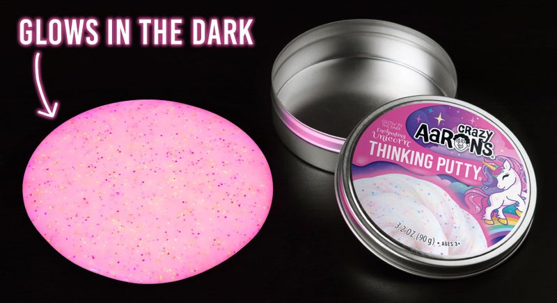 Crazy Aaron's Enchanting Unicorn 4" Tin Thinking Putty - Image 3