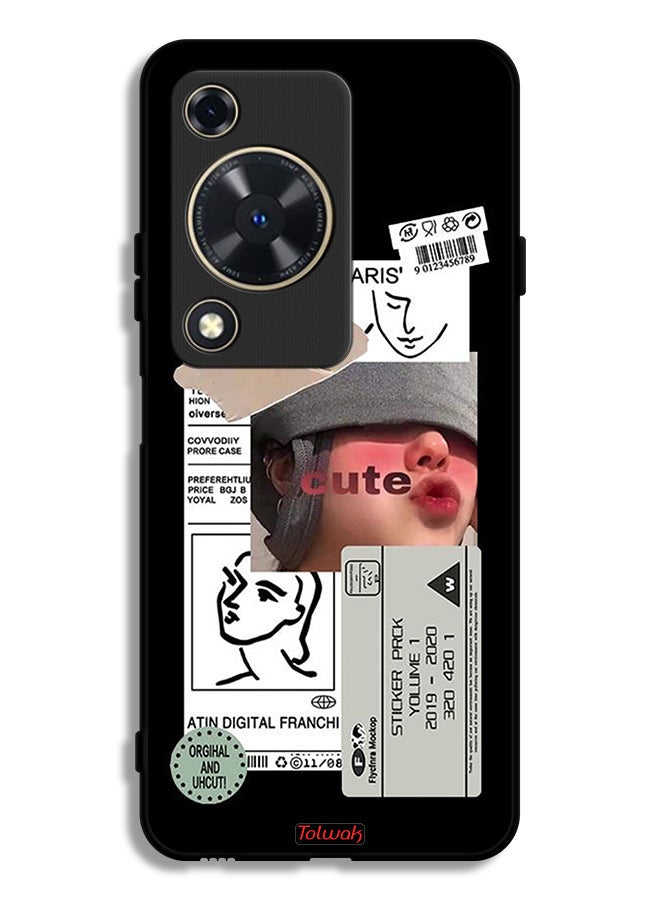 Tolwak Huawei Nova Y72S Protective Case Cover Cute Sticker