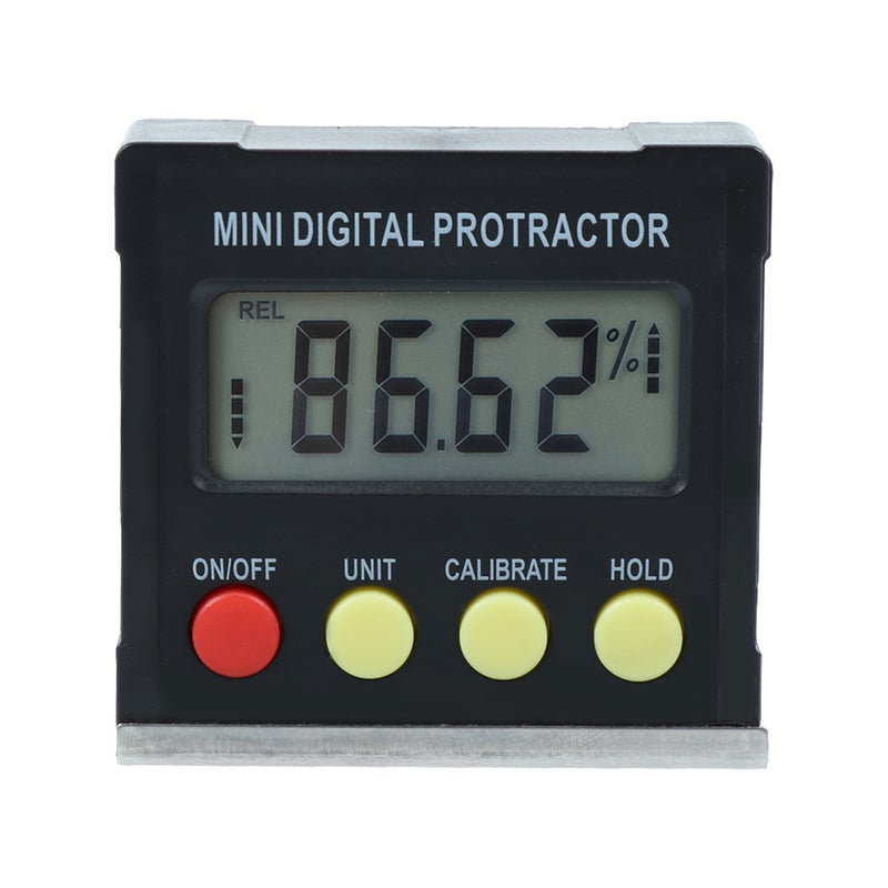 2pcs Mini Digital Display Inclinometer Inclination Box Goniometer Angle Meter No Battery Included (Black) - Image 2