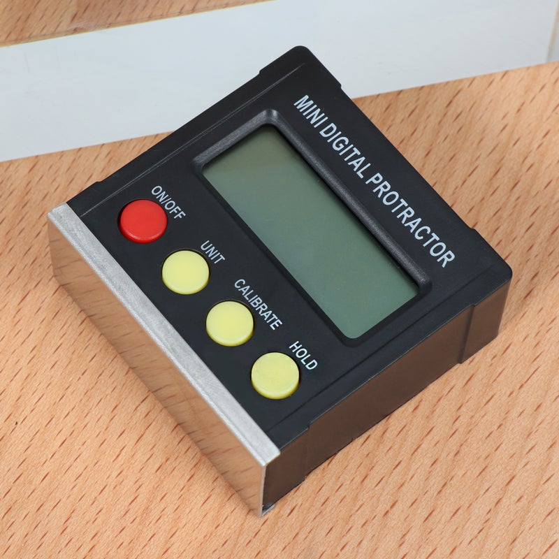 2pcs Mini Digital Display Inclinometer Inclination Box Goniometer Angle Meter No Battery Included (Black) - Image 4