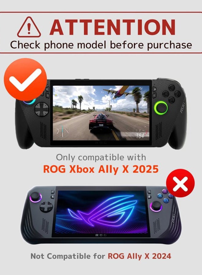 NINKI Protective Cover for ASUS ROG Xbox Ally X Case 2025 with Kickstand,Silicone Shock-Absorption Lightweight Dockable Protective Grip Case for ASUS ROG Xbox Ally X Protector Bumper Accessories White - Image 2