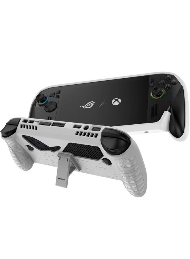 NINKI Protective Cover for ASUS ROG Xbox Ally X Case 2025 with Kickstand,Silicone Shock-Absorption Lightweight Dockable Protective Grip Case for ASUS ROG Xbox Ally X Protector Bumper Accessories White - Image 1