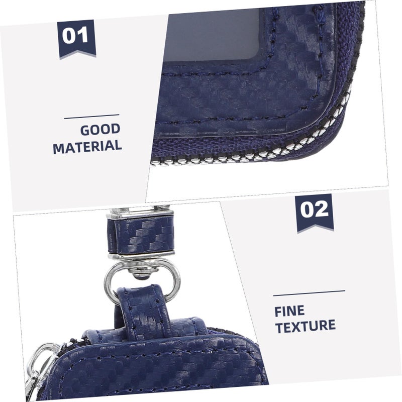 Universal Car Key Fob Case Waterproof PU Leather Keychain Holder for Remote Key Storage - Image 4