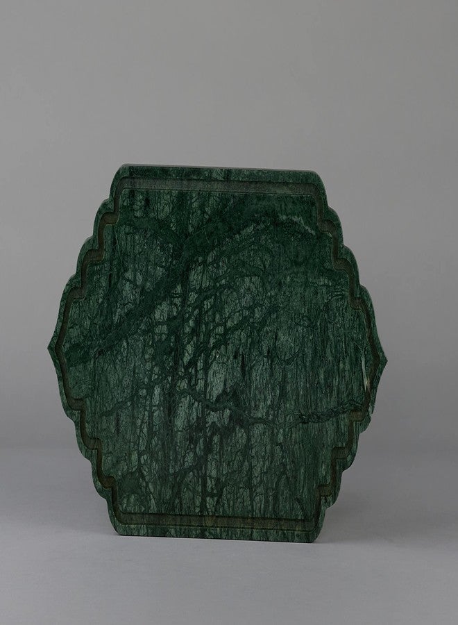 Stone Essential Green Marble Platter / Food Serving Tray for Kitchen, Dining and Gift - Image 1