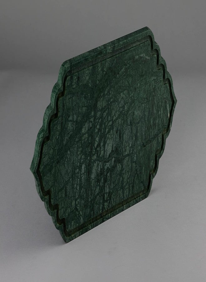 Stone Essential Green Marble Platter / Food Serving Tray for Kitchen, Dining and Gift - Image 2