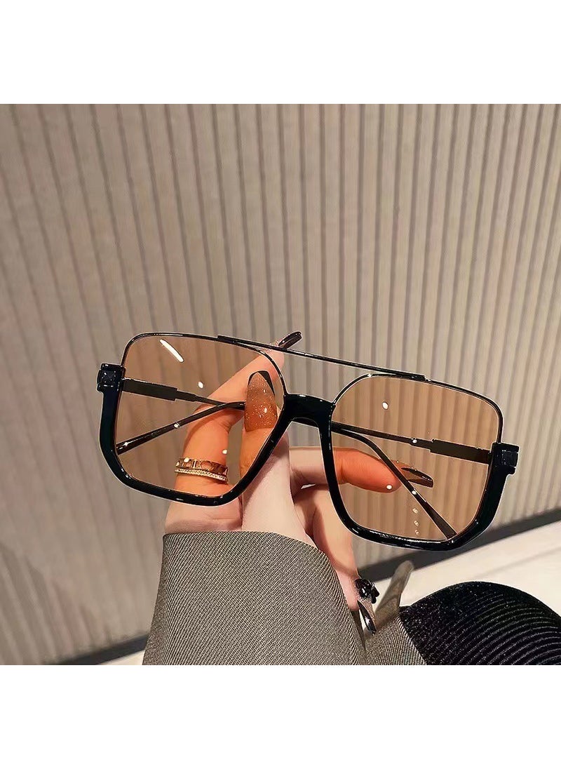 Generic Fashion Sunglasses UV Protection for Women 8042 orange tea 