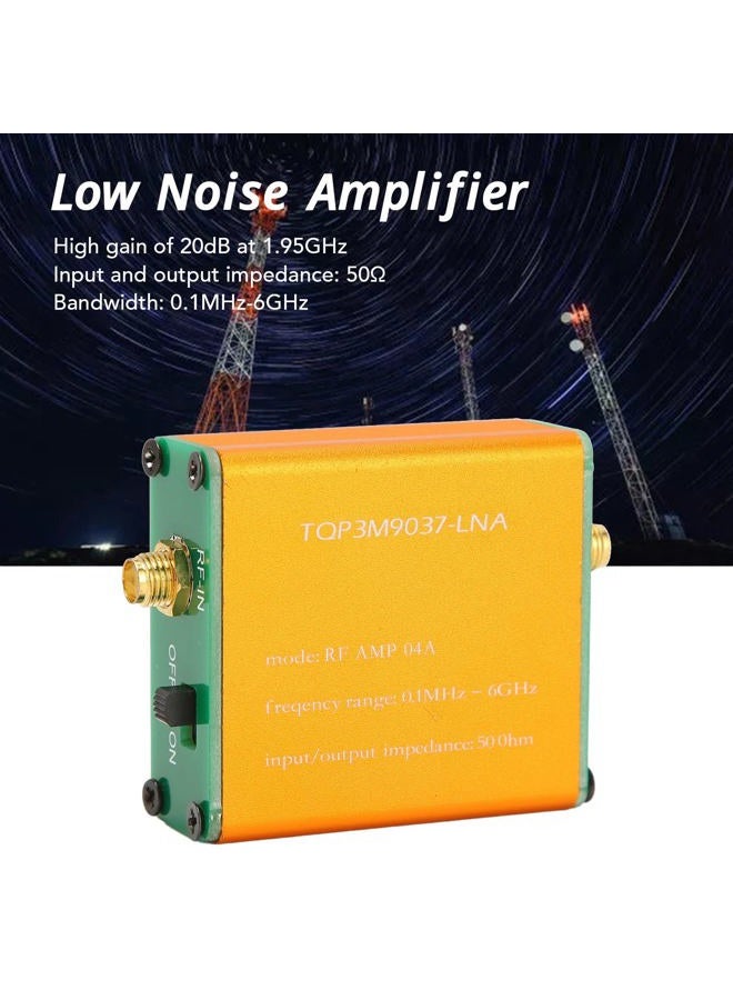 Goshyda RF Amplifier, 0.1MHz‑6GHz Full Band Low Noise Amplifier, 1.95GHz 20dB High Gain LNA RF Power Preamplifier Module, 50Ω (2500mAh Li Ion Battery) - Image 2