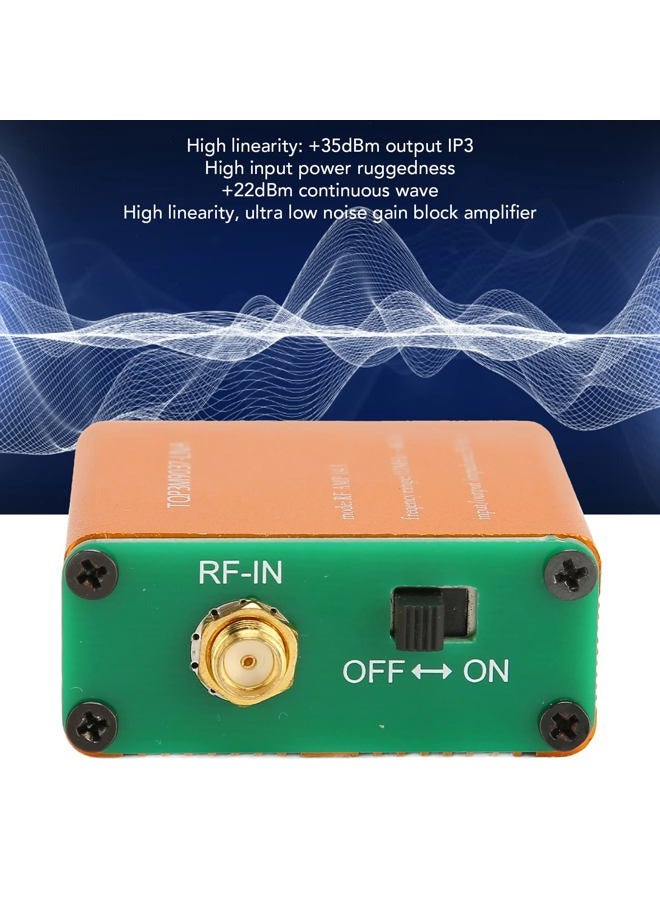 Goshyda RF Amplifier, 0.1MHz‑6GHz Full Band Low Noise Amplifier, 1.95GHz 20dB High Gain LNA RF Power Preamplifier Module, 50Ω (2500mAh Li Ion Battery) - Image 3
