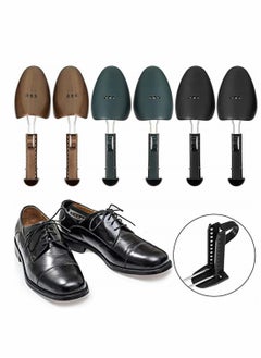 Shoe Tree, 3 Pairs Practical Plastic Adjustable Length Men Shoe Tree, Shoe Stretcher Boot Holder Organizers Boot Holder, Shoe Shaper Form Toe Crep Protect (Random Color)