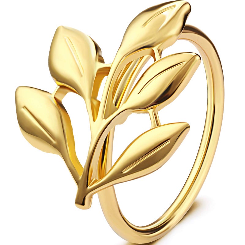 WILLBOND 6 Pieces Leaf Napkin Rings Holders Fall Party Napkin Rings for Christmas Thanksgiving Parties Wedding Adornment Table Decoration Accessories Gold