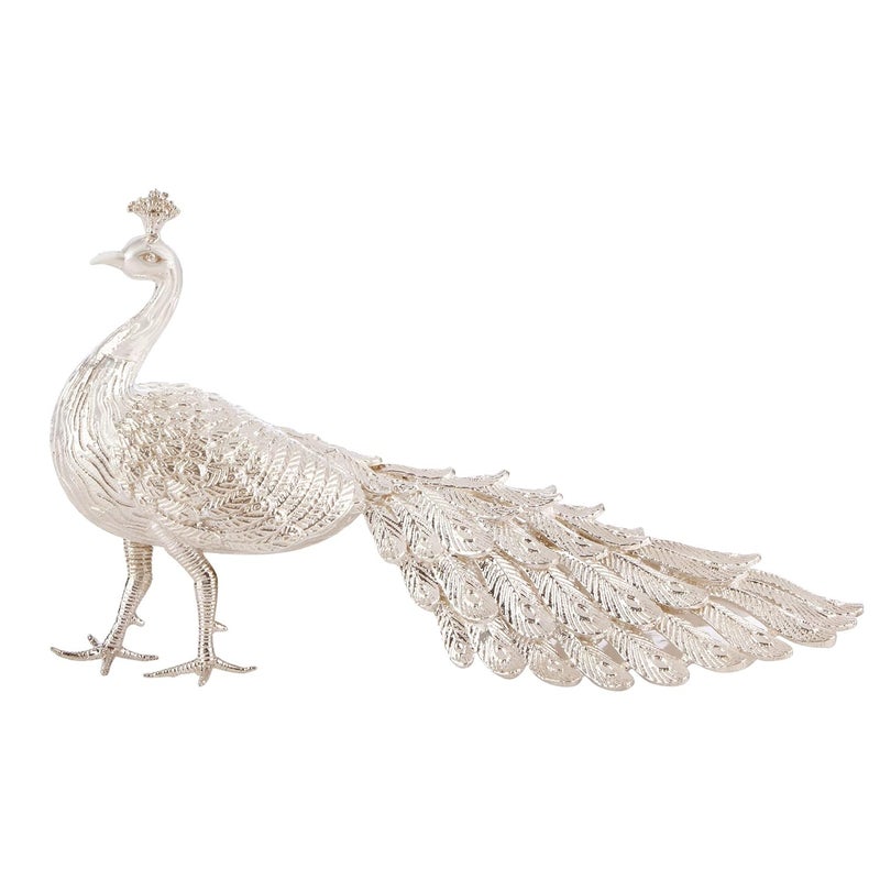 Osasbazaar Sterling Silver Action Peacock StatuePure Bis HallmarkedSilverStandardPack Of 1 - Image 1