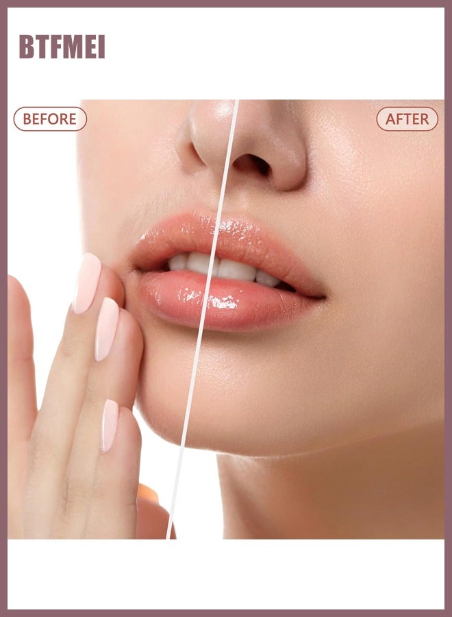 BTFMEI 2 In 1  Facial Epilator And Eyebrow Trimmer  For Women - Rechargeable Travel Razor For Face, Lips, Peach Fuzz, Eyebrows, Nose, Chin, Underarms - Image 2