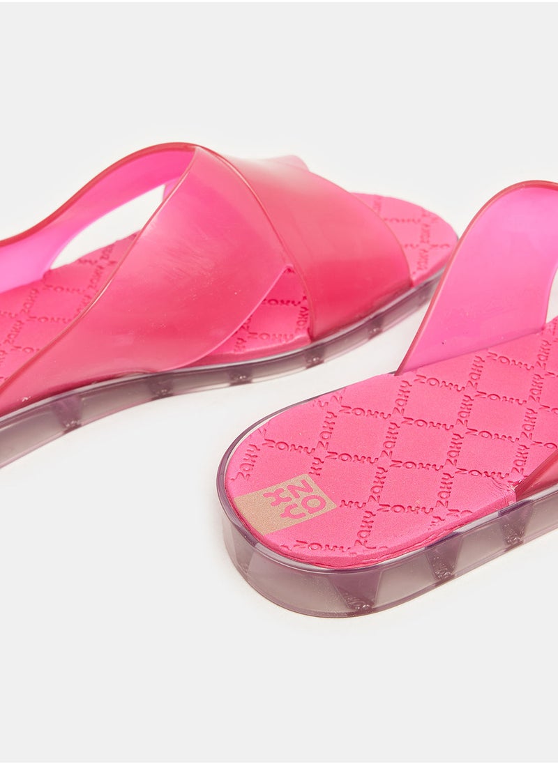 Zaxy - FEM-ZAXY  EVERY   DAY  SLIDE  SLIPPER-PINK - Image 1