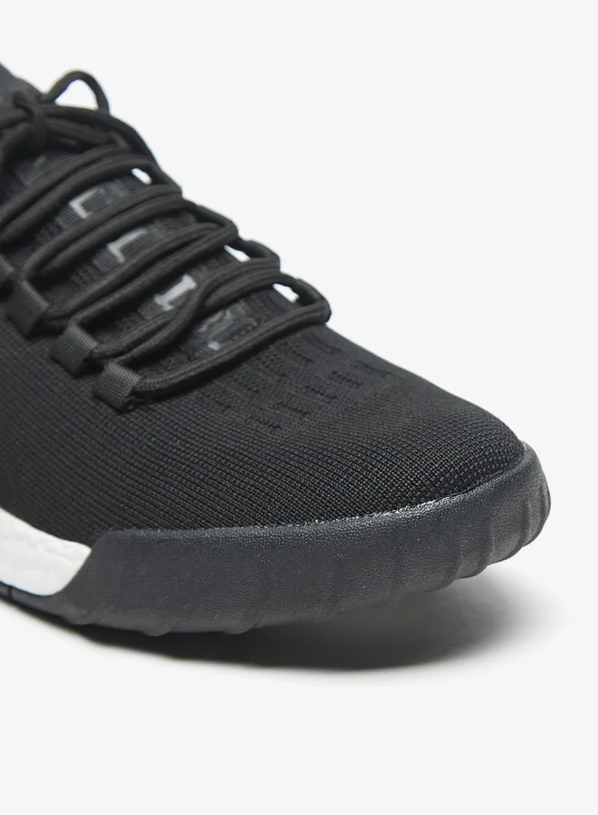LBL by Shoexpress Textured Low Ankle Lace-Up Sneakers