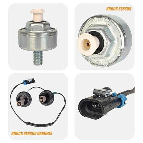 RLP Knock Sensor Kit with Wiring Harness Compatible with Chevy Camaro Corvette Express Silverado 1500 2500 3500 Suburban Tahoe GMC Sierra 1500 2500 3500 Yukon Replaces 12601822 12589867 917-033 - Image 4