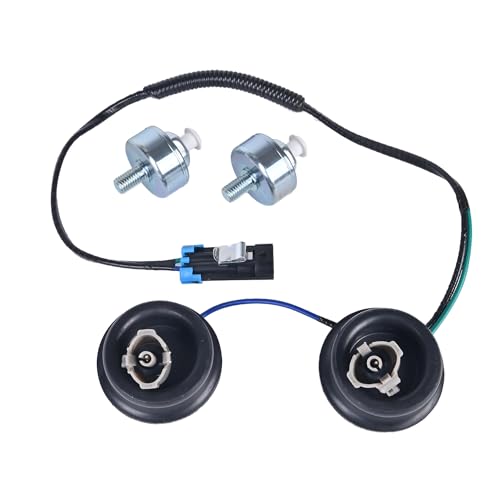 RLP Knock Sensor Kit with Wiring Harness Compatible with Chevy Camaro Corvette Express Silverado 1500 2500 3500 Suburban Tahoe GMC Sierra 1500 2500 3500 Yukon Replaces 12601822 12589867 917-033 - Image 1