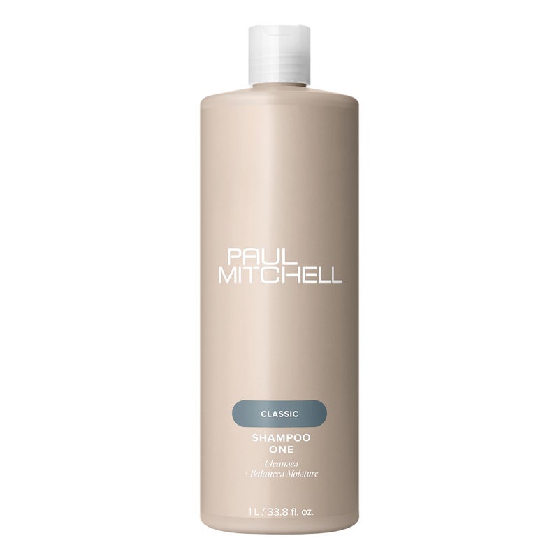 Paul Mitchell Shampoo One, Cleanses + Balances Moisture, For All Hair Types, 33.8 fl. oz. - Image 1