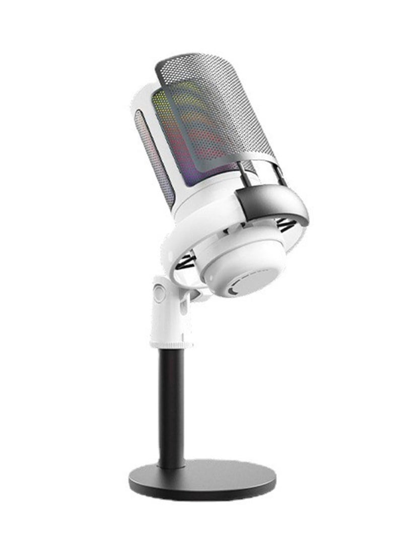 XiuWoo - Gaming USB Microphone for PC, Computer Mic with Controllable RGB for PS4/5 Gamers, Podcast Mic, Noise Cancellation, Mute Button, for Recording Streaming Podcasting - Image 1