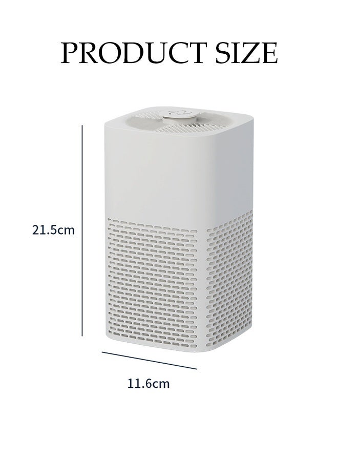 DUNISO Air Purifier for Home Nanocompositeactivated Carbon Air Filter Cleaner with Night Light Comprehensive Surround Purification Small Air Filters Out Cigarette Pollen Dust Purifier for Bedroom Living Room Kitchen - Image 4