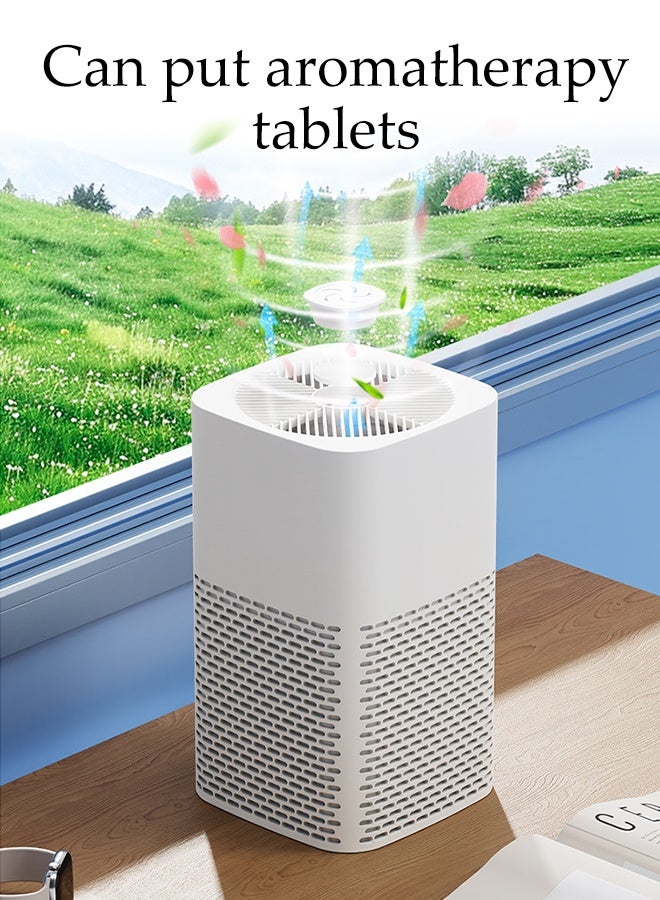 DUNISO Air Purifier for Home Nanocompositeactivated Carbon Air Filter Cleaner with Night Light Comprehensive Surround Purification Small Air Filters Out Cigarette Pollen Dust Purifier for Bedroom Living Room Kitchen - Image 2