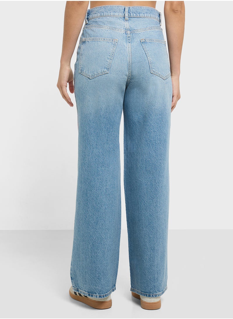 ONLY - Floral Wide Leg Jeans - Image 1