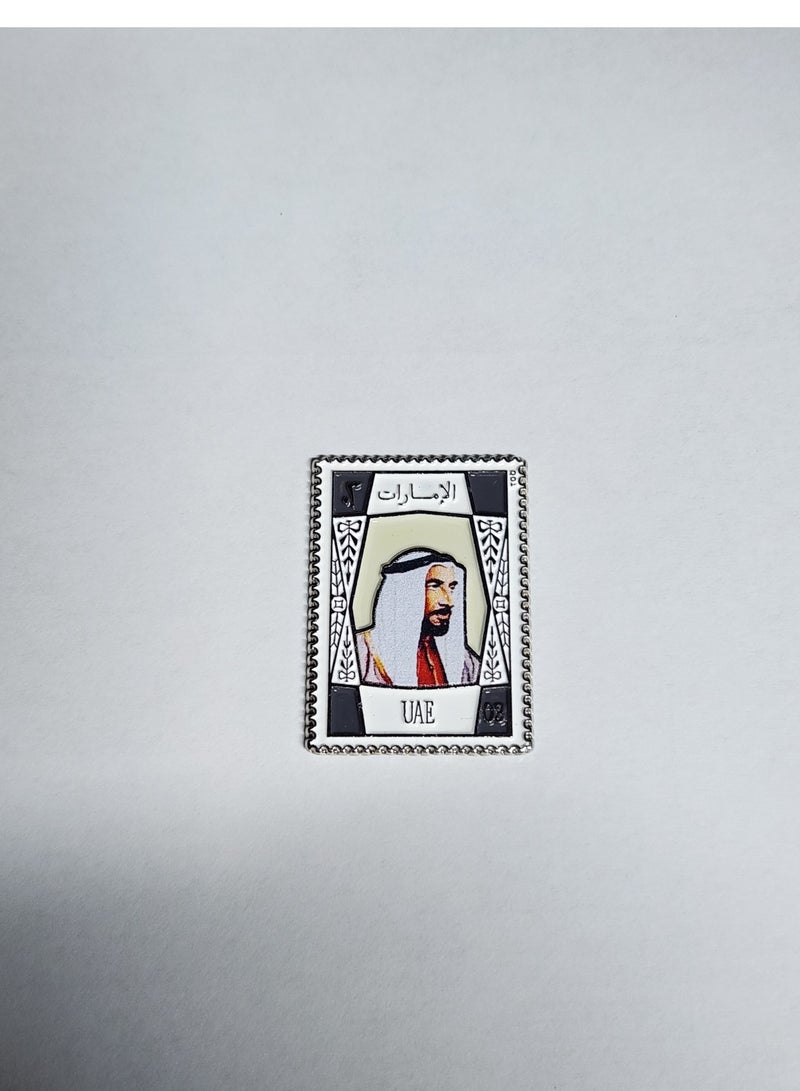Acnor UAE Sheikh Zayed Metal Sticker – Premium Collectible Souvenir with 3M Adhesive for Cars, Laptops, Mobiles & Gifts - Image 1