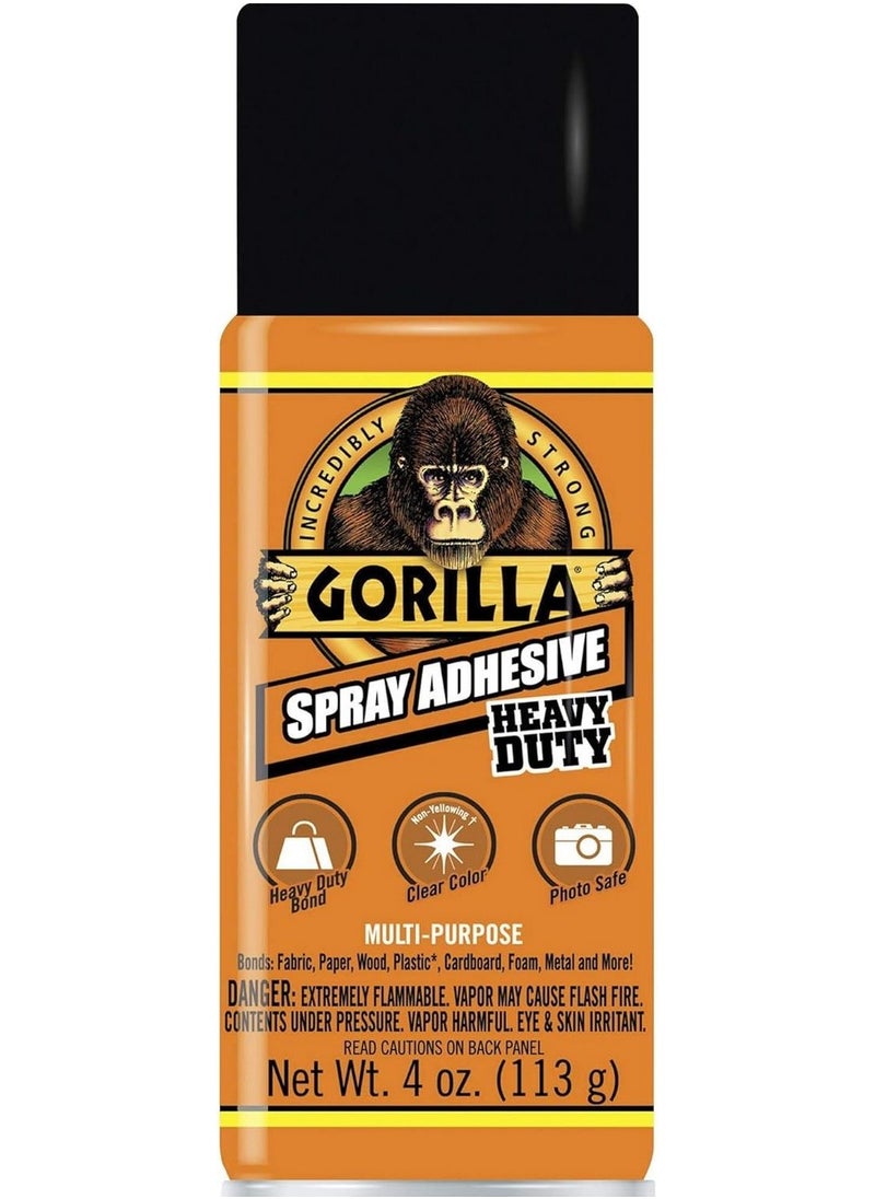 Gorilla Heavy Duty Multipurpose Adhesive Spray 113 G Clear  - Image 1