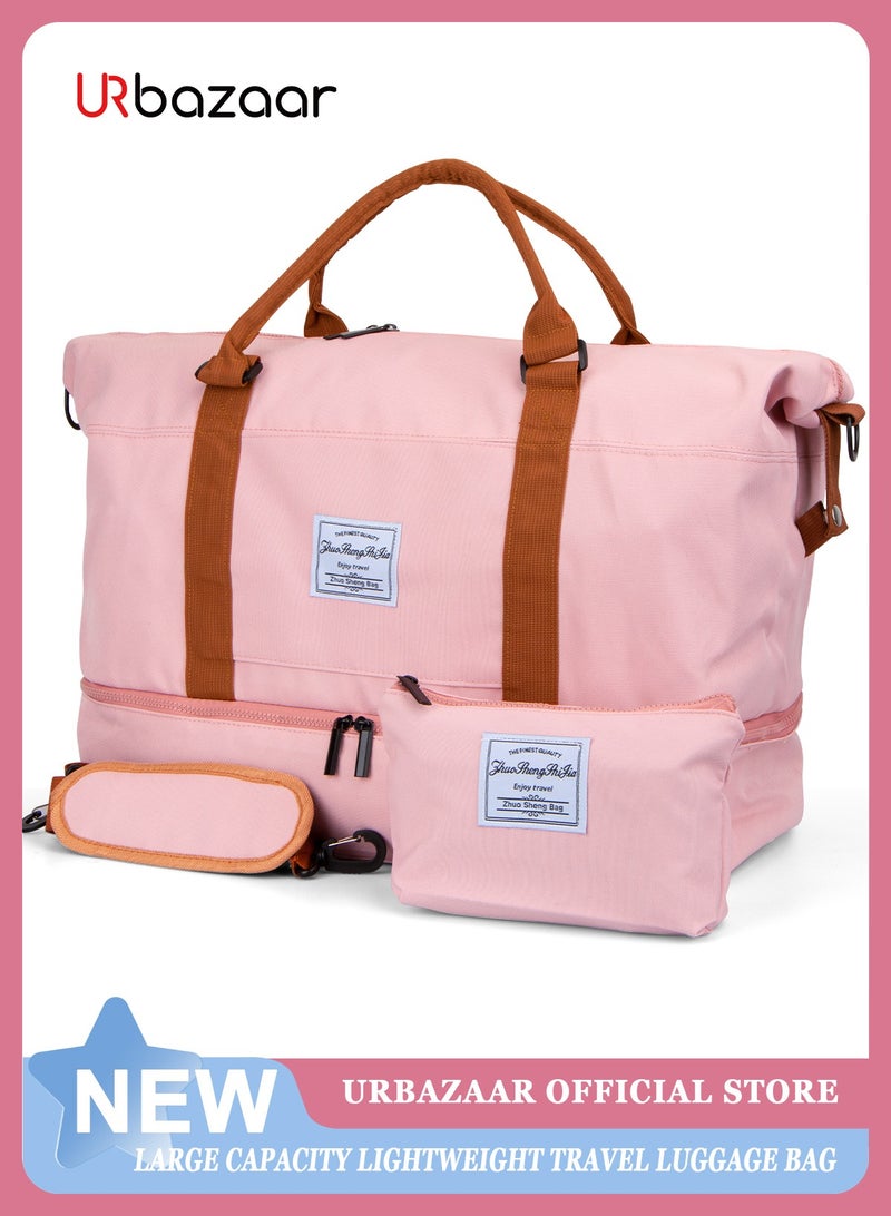 URbazaar Travel Duffle Bag, Waterproof Weekender Bag Carry On Tote Bags for Women, Travel Essentials Sport Gym Bag for Men, Overnight Bag Luggage Bag with Trolley Sleeve - Image 1