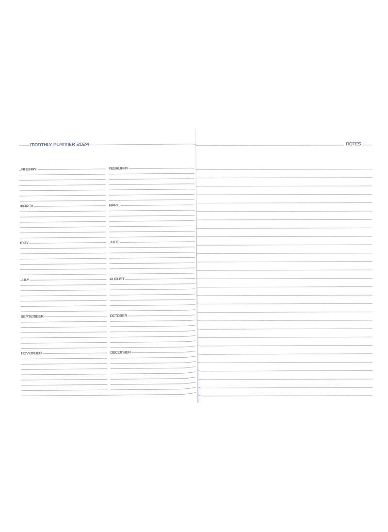 Psi - 2023 Daily Diary A5 Size Black Hard Cover - Image 1