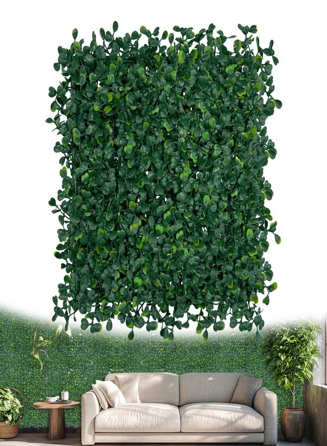 ODTORY Artificial Grass Wall Panel Backdrop,10 X 10 in 6P(4.2 sqft) UV-Anti Greenery Boxwood Panels for Indoor Outdoor Green Wall Decor & Ivy Fence Covering Privacy - Image 1