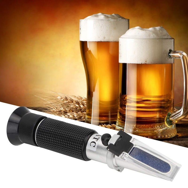 Pssopp Beer Refractometer with Imported Prism, Metal Knobs Accurate Design Clear and Easy Readings Brix Meter for Beer, Vegetables, Fruits - Image 3