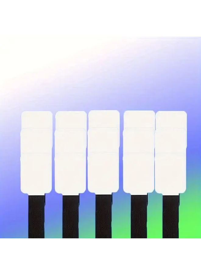 15pcs Black Adjustable Cable Management System for Electrical Wiring Data Computer Wires - Image 1