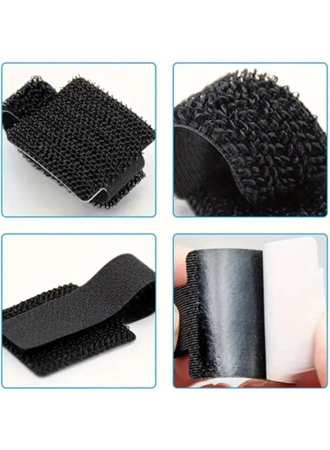 15pcs Black Adjustable Cable Management System for Electrical Wiring Data Computer Wires - Image 5