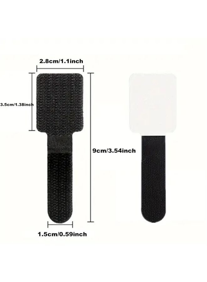15pcs Black Adjustable Cable Management System for Electrical Wiring Data Computer Wires - Image 3