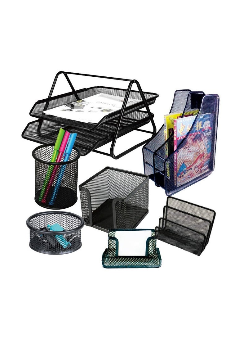 MASCO Pack of 7 Different Office Set, Ideal for the Office and Home - Image 1