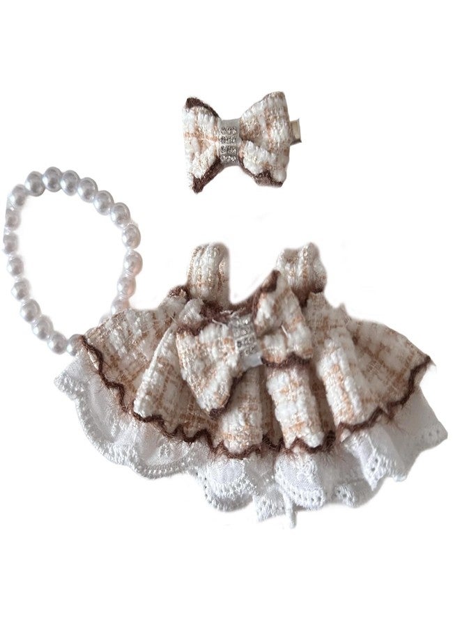 Treayes Doll Clothes for 17cm- Outfit 3pcs Set Doll Clothes Accessories - Headwear & Dresses Outfit Set,Luxury Cute Doll Clothing Set - Image 2