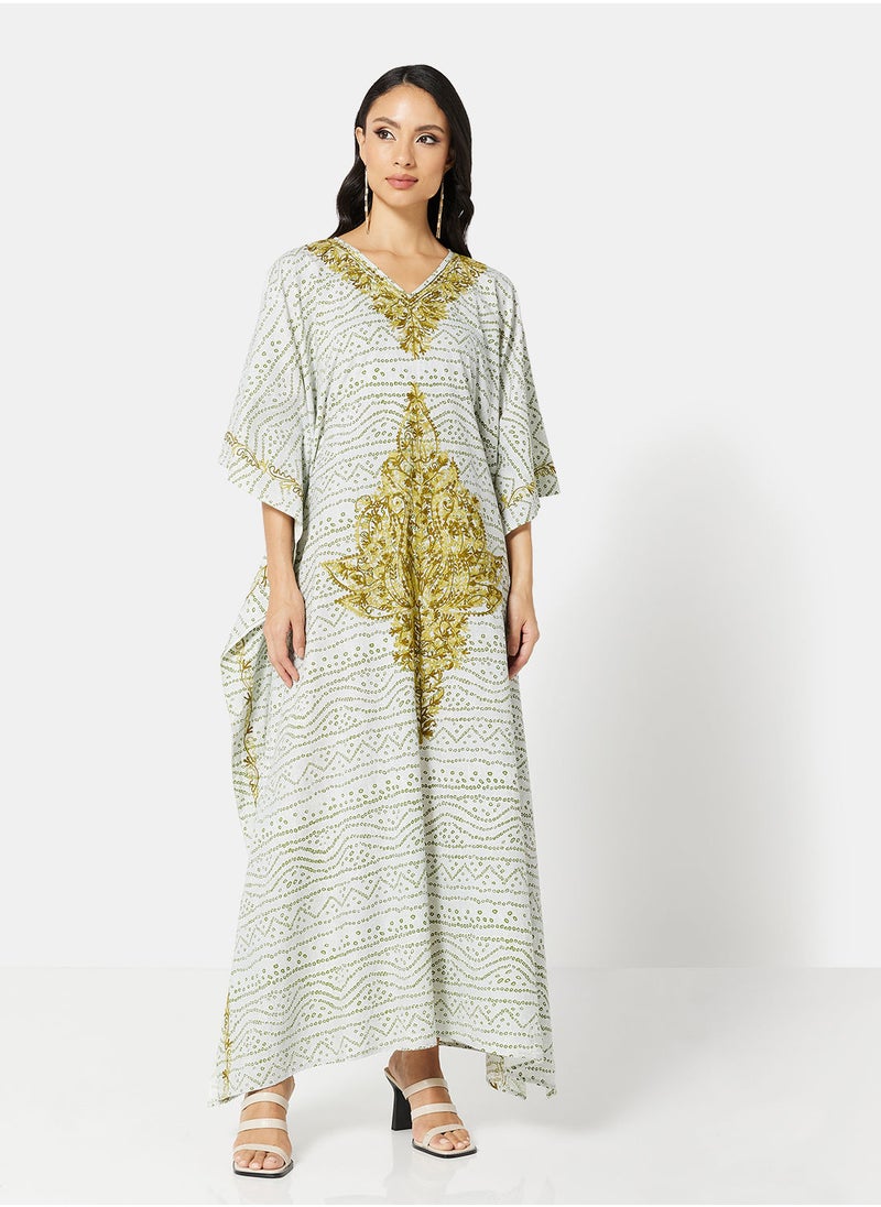 ARABIAN CLOSET EMBROIDERED KAFTAN  - Image 1