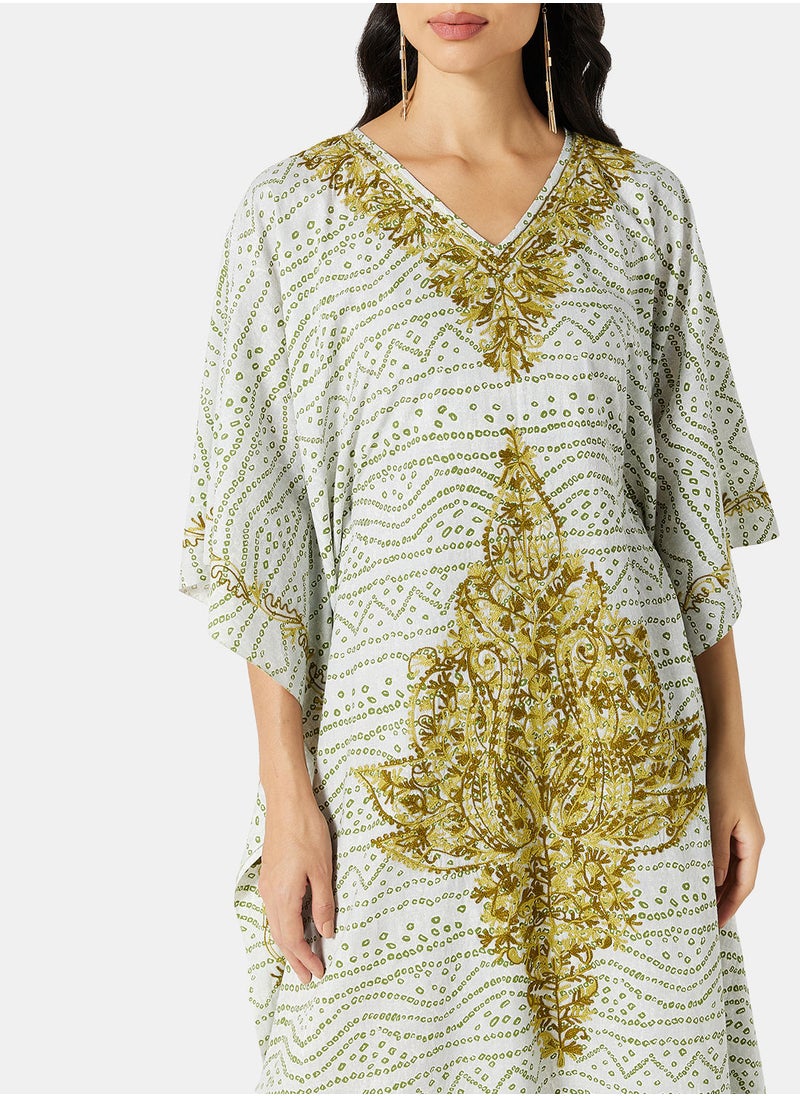 ARABIAN CLOSET EMBROIDERED KAFTAN  - Image 4