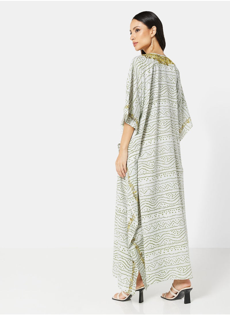 ARABIAN CLOSET EMBROIDERED KAFTAN  - Image 2