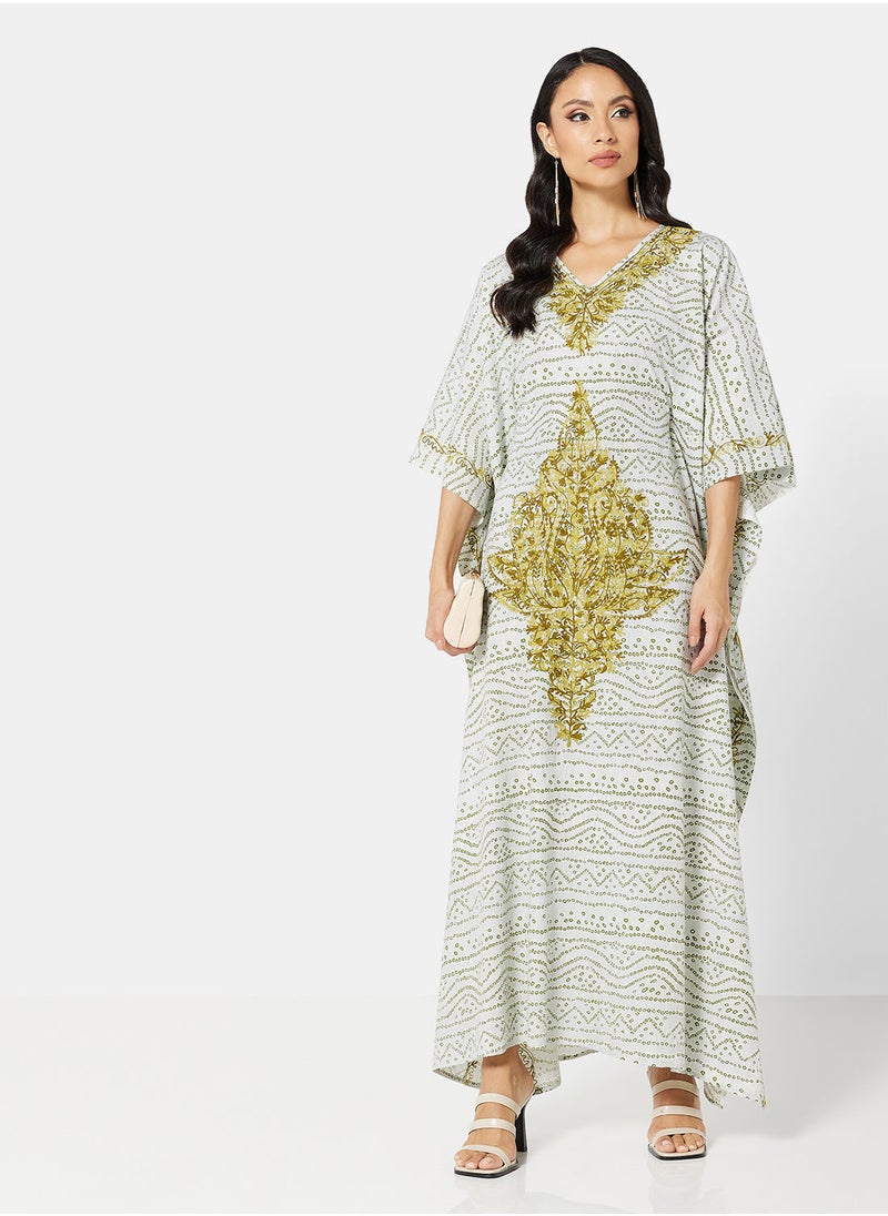 ARABIAN CLOSET EMBROIDERED KAFTAN  - Image 3