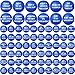 Oleitodh 96 Pieces Motivational Stress Balls 2 Inch Inspirational Stress Relief Ball Bulk Hand Exercise Balls Encouraging Blue Foam Balls Anxiety Small Balls with Quotes for Kids Adults Teens 12 Styles - Image 2