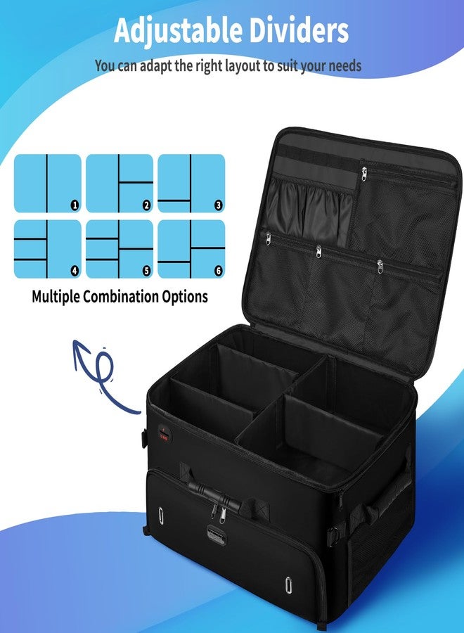 Mogplof Extra Large 2 Layer Golf Trunk Organizer, Golf Gifts for Men Golfers, 20"x 14"x 10" Water-resistant Car Durable Golf Organizer for 2 Pair Shoes, Balls, Tees, Clothes, Gloves, Accessories - Image 5