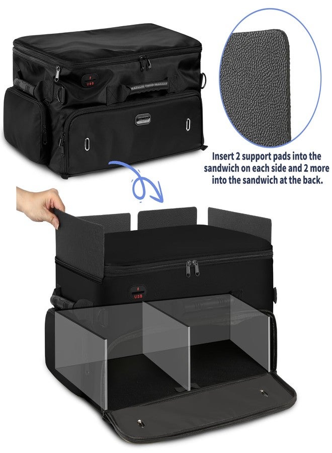 Mogplof Extra Large 2 Layer Golf Trunk Organizer, Golf Gifts for Men Golfers, 20"x 14"x 10" Water-resistant Car Durable Golf Organizer for 2 Pair Shoes, Balls, Tees, Clothes, Gloves, Accessories - Image 3