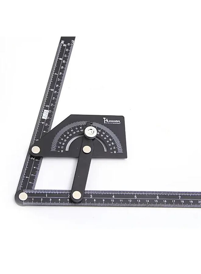 Heavy Duty Protractor Angle Measure With Bubble Level 230x500mm Iron Plate - Image 5