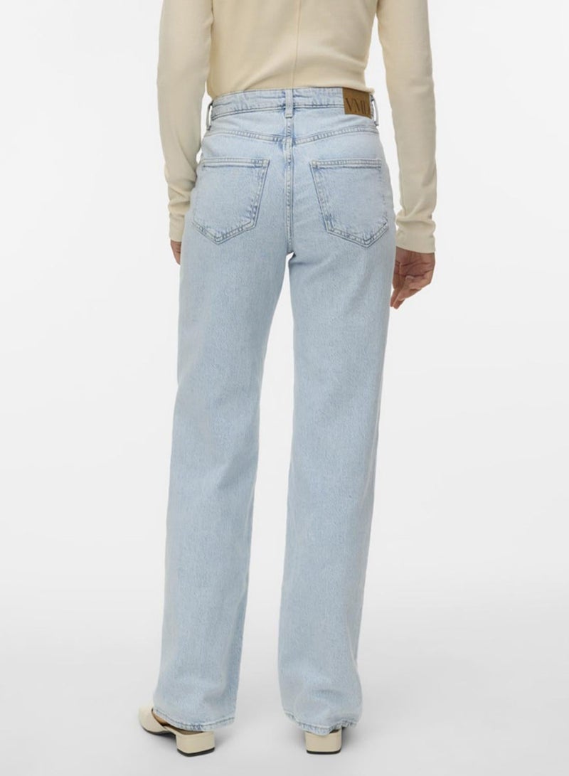 VERO MODA High Rise Wide Leg Jeans - Image 2