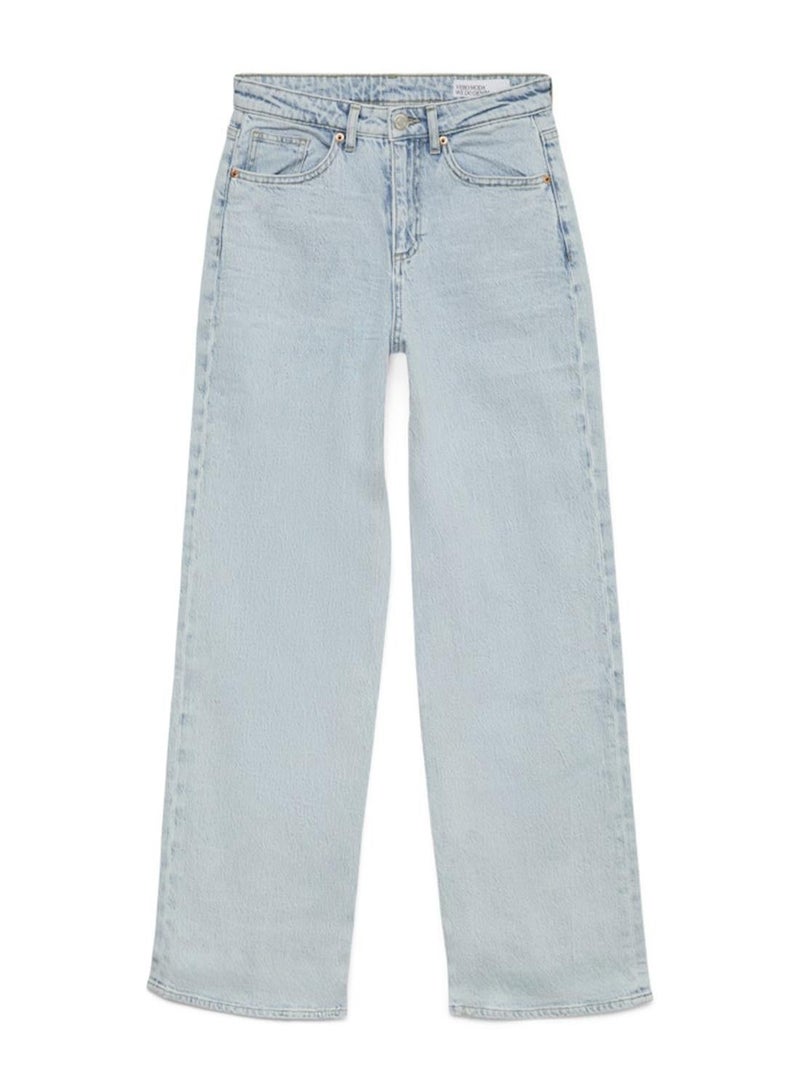 VERO MODA High Rise Wide Leg Jeans - Image 5