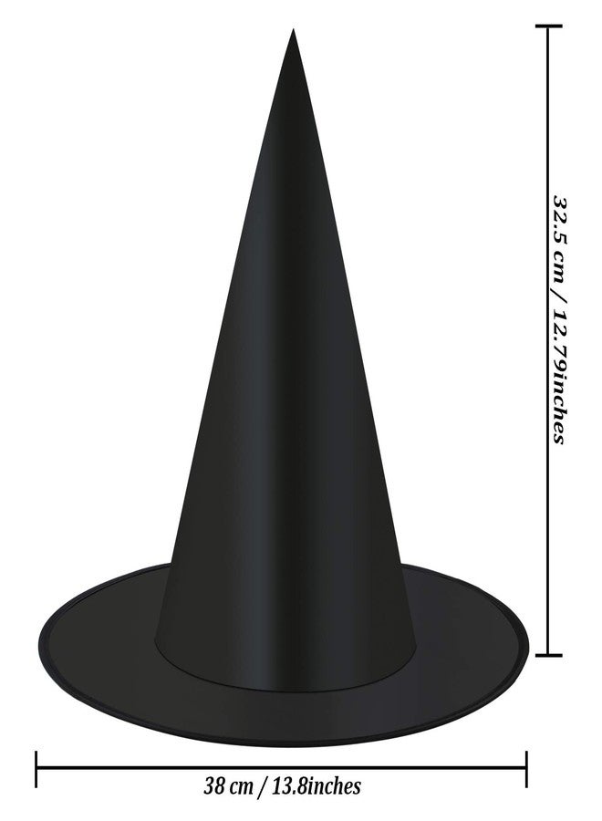 Elcoho 24 Pieces Halloween Witch Hat Cap Costume Accessory for Witch Decoration or Halloween Christmas Party Black - Image 3