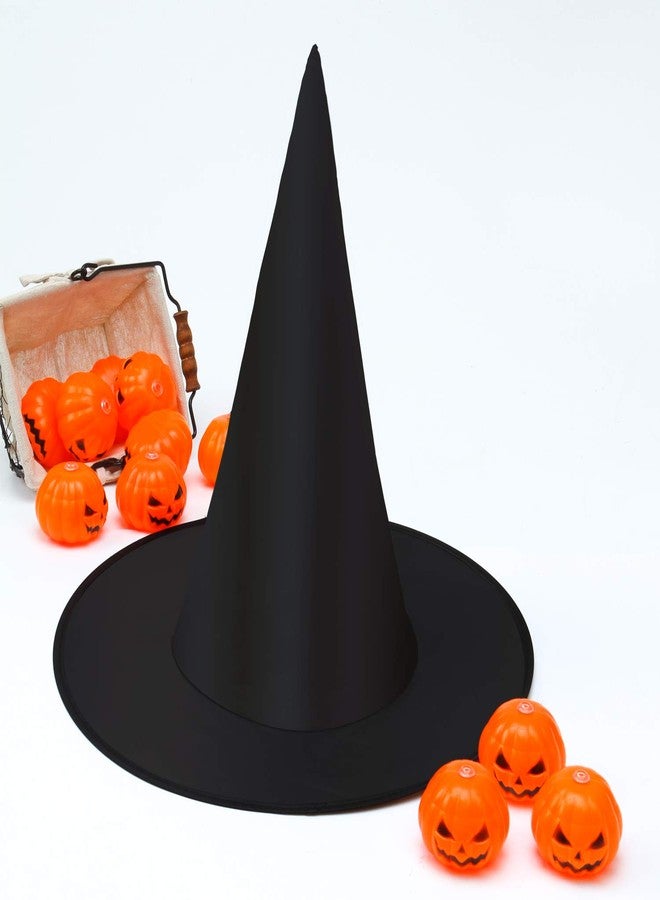 Elcoho 24 Pieces Halloween Witch Hat Cap Costume Accessory for Witch Decoration or Halloween Christmas Party Black - Image 4