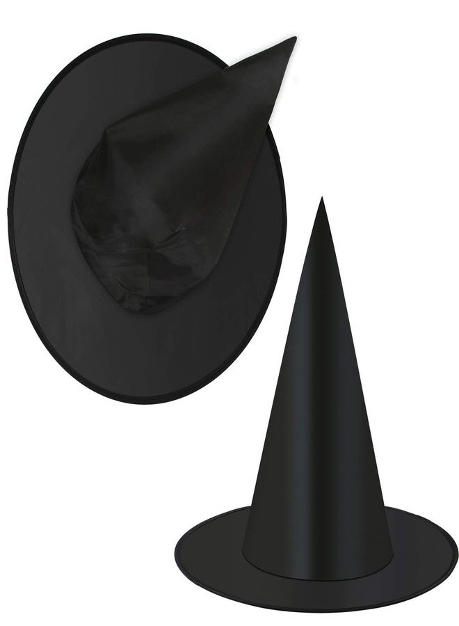Elcoho 24 Pieces Halloween Witch Hat Cap Costume Accessory for Witch Decoration or Halloween Christmas Party Black - Image 2