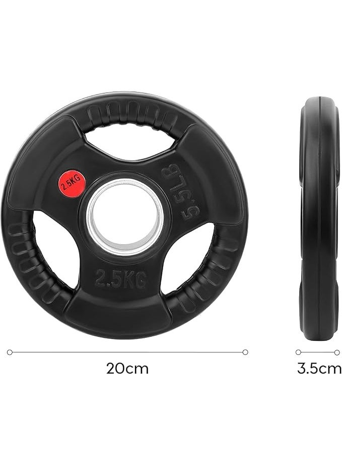 COMMANDO Pair of Olympic Weight Plates, 2 Pieces, 2.5 Kilograms - Image 2